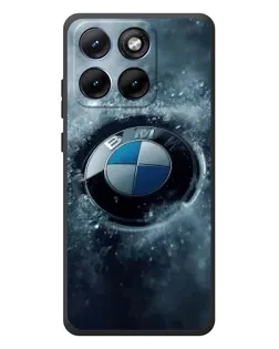 Чехол для Motorola Edge 70 Fusion Plus с картинкой «Логотип BMW — лед»