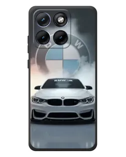 Чехол для Motorola Edge 70 Fusion Plus с картинкой «BMW в белом дыму»