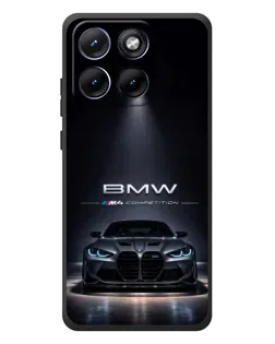 Чехол для Motorola Edge 70 Fusion Plus с картинкой «BMW сквозь ночной город»