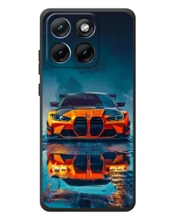 Чехол для Motorola Edge 70 Fusion Plus с картинкой «BMW — золотая эмблема»