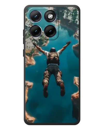 Чехол для Motorola Edge 70 Fusion Plus с картинкой «PUBG — свободное падение»