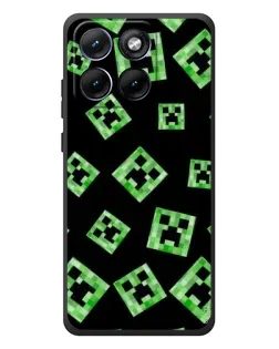 Чехол для Motorola Edge 70 Fusion Plus с картинкой «Паттерн с криперами» Чехол для Motorola Edge 70 Fusion Plus с картинкой «Паттерн с криперами»