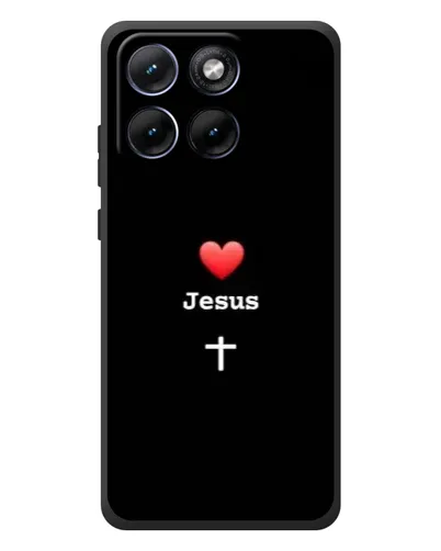Чехол для Motorola Edge 70 Fusion Plus с картинкой «Сердце - Jesus» Чехол для Motorola Edge 70 Fusion Plus с картинкой «Сердце - Jesus»