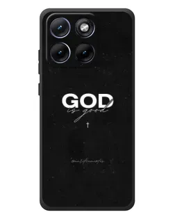 Чехол для Motorola Edge 70 Fusion Plus с картинкой «GOD — Бог над всем»