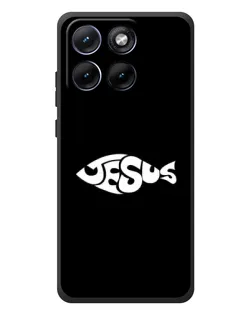 Чехол для Motorola Edge 70 Fusion Plus с картинкой «Рыба Jesus»