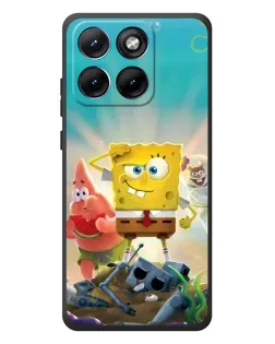 Чехол для Motorola Edge 70 Fusion Plus с картинкой «Спанч Боб победитель»