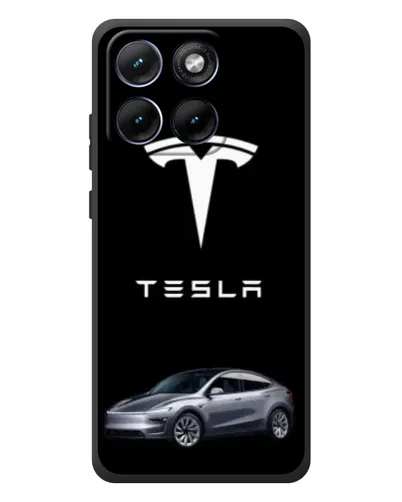 Чехол для Motorola Edge 70 Fusion Plus с картинкой «Tesla Model Y»