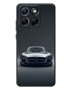 Чехол для Motorola Edge 70 Fusion Plus с картинкой «Mercedes на черном»