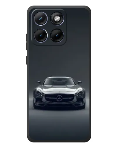 Чехол для Motorola Edge 70 Fusion Plus с картинкой «Mercedes на черном»