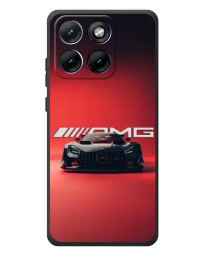 Чехол для Motorola Edge 70 Fusion Plus с картинкой «Mercedes AMG — красная линия»
