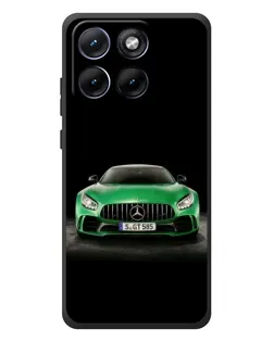 Чехол для Motorola Edge 70 Fusion Plus с картинкой «Mercedes — неоновый лого»