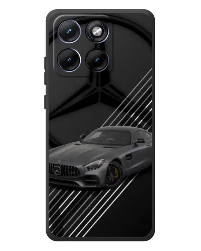 Чехол для Motorola Edge 70 Fusion Plus с картинкой «Mercedes AMG — графика»