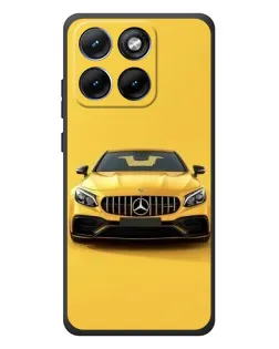 Чехол для Motorola Edge 70 Fusion Plus с картинкой «Желтый Mercedes GT»