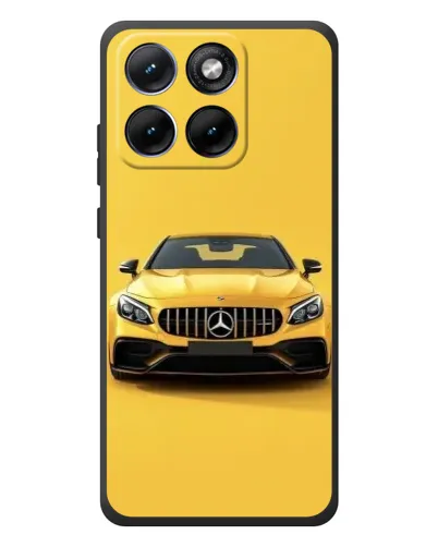 Чехол для Motorola Edge 70 Fusion Plus с картинкой «Желтый Mercedes GT»