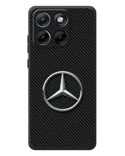 Чехол для Motorola Edge 70 Fusion Plus с картинкой «Карбоновый Mercedes стиль»