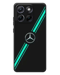 Чехол для Motorola Edge 70 Fusion Plus с картинкой «Спортивные линии Mercedes»