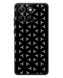 Чехол для Motorola Edge 70 Fusion Plus с картинкой «Mercedes паттерн звезд»