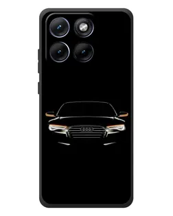 Чехол для Motorola Edge 70 Fusion Plus с картинкой «Audi — ночной контур»