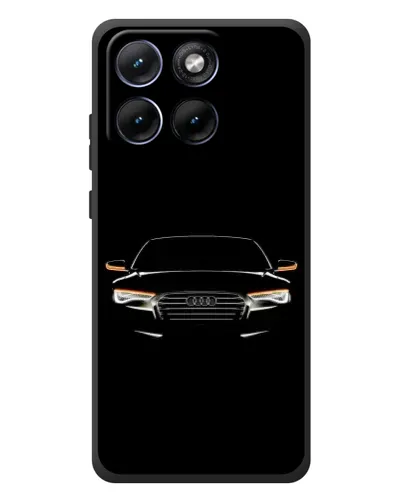 Чехол для Motorola Edge 70 Fusion Plus с картинкой «Audi — ночной контур» Чехол для Motorola Edge 70 Fusion Plus с картинкой «Audi — ночной контур»