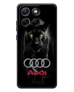 Чехол для Motorola Edge 70 Fusion Plus с картинкой «Пантера и Audi»