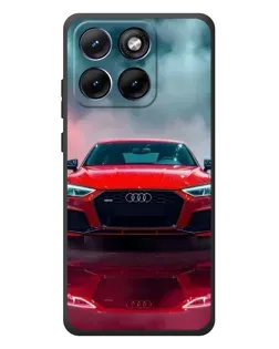 Чехол для Motorola Edge 70 Fusion Plus с картинкой «Audi RS — красный стиль»