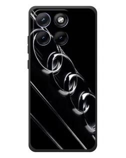 Чехол для Motorola Edge 70 Fusion Plus с картинкой «Audi — абстрактные кольца»