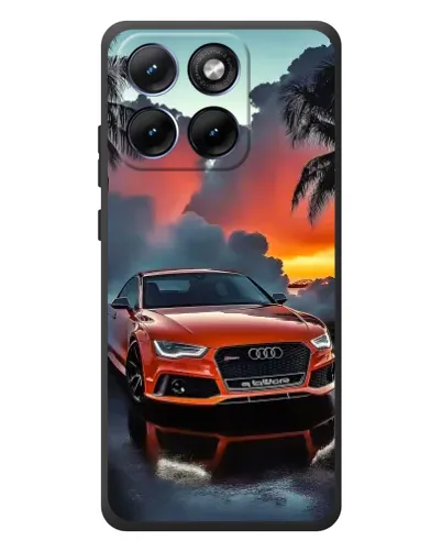 Чехол для Motorola Edge 70 Fusion Plus с картинкой «Audi — закат» Чехол для Motorola Edge 70 Fusion Plus с картинкой «Audi — закат»