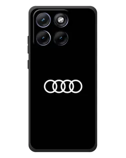 Чехол для Motorola Edge 70 Fusion Plus с картинкой «Audi White Logo»