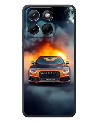 Чехол для Motorola Edge 70 Fusion Plus с картинкой «Audi в огненном дыму» Чехол для Motorola Edge 70 Fusion Plus с картинкой «Audi в огненном дыму»