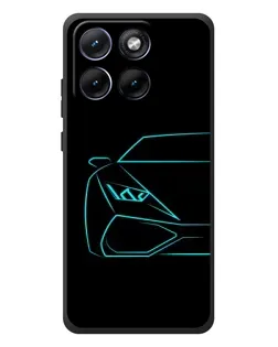Чехол для Motorola Edge 70 Fusion Plus с картинкой «Голубой силуэт Lamborghini» Чехол для Motorola Edge 70 Fusion Plus с картинкой «Голубой силуэт Lamborghini»