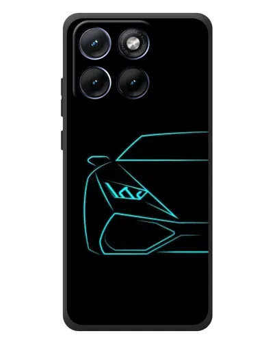Чехол для Motorola Edge 70 Fusion Plus с картинкой «Голубой силуэт Lamborghini» Чехол для Motorola Edge 70 Fusion Plus с картинкой «Голубой силуэт Lamborghini»
