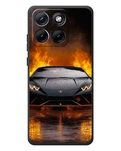 Чехол для Motorola Edge 70 Fusion Plus с картинкой «Lamborghini в огне» Чехол для Motorola Edge 70 Fusion Plus с картинкой «Lamborghini в огне»