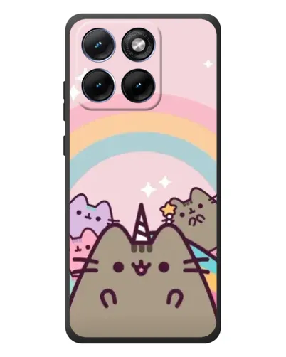 Чехол для Motorola Edge 70 Fusion Plus с картинкой «Единорог Pusheen»