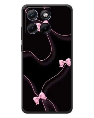 Чехол для Motorola Edge 70 Fusion Plus с картинкой «Розовые ленты»