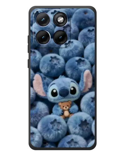 Чехол для Motorola Edge 70 Fusion Plus с картинкой «Стич и голубика» Чехол для Motorola Edge 70 Fusion Plus с картинкой «Стич и голубика»