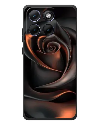 Чехол для Motorola Edge 70 Fusion Plus с картинкой «Шелковая черная роза» Чехол для Motorola Edge 70 Fusion Plus с картинкой «Шелковая черная роза»