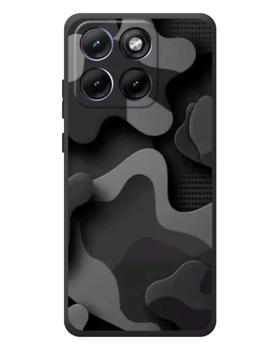 Чехол для Motorola Edge 70 Fusion Plus с картинкой «Темный абстрактный камуфляж»