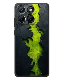Чехол для Motorola Edge 70 Fusion Plus с картинкой «Салатовый разлом скалы» Чехол для Motorola Edge 70 Fusion Plus с картинкой «Салатовый разлом скалы»