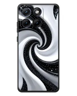 Чехол для Motorola Edge 70 Fusion Plus с картинкой «Черно-белая спираль» Чехол для Motorola Edge 70 Fusion Plus с картинкой «Черно-белая спираль»