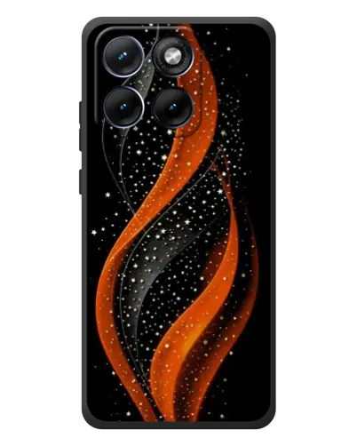 Чехол для Motorola Edge 70 Fusion Plus с картинкой «Огненная звездная волна»