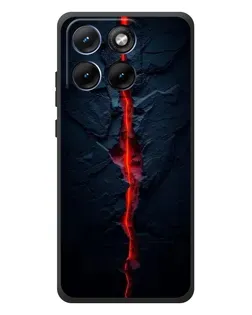 Чехол для Motorola Edge 70 Fusion Plus с картинкой «Kрасная лавовая трещина» Чехол для Motorola Edge 70 Fusion Plus с картинкой «Kрасная лавовая трещина»