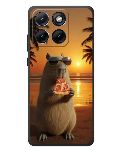 Чехол для Motorola Edge 70 Fusion Plus с картинкой «Капибара с пиццей» Чехол для Motorola Edge 70 Fusion Plus с картинкой «Капибара с пиццей»