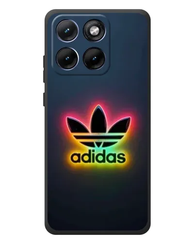 Чехол для Motorola Edge 70 Fusion с картинкой «Неоновый Adidas»