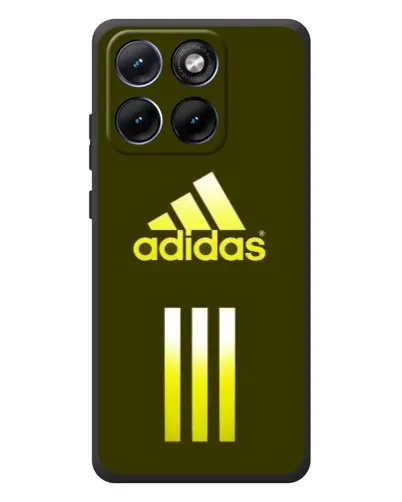 Чехол для Motorola Edge 70 Fusion с картинкой «Оливковый градиент Adidas»