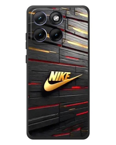 Чехол для Motorola Edge 70 Fusion с картинкой «Золотой Nike на металле» Чехол для Motorola Edge 70 Fusion с картинкой «Золотой Nike на металле»