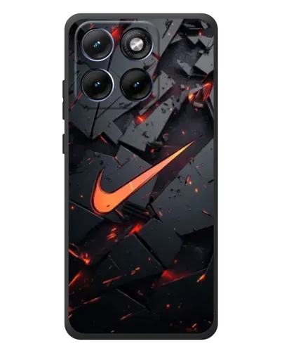 Чехол для Motorola Edge 70 Fusion с картинкой «Nike — эффект разломов» Чехол для Motorola Edge 70 Fusion с картинкой «Nike — эффект разломов»