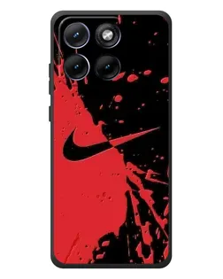 Чехол для Motorola Edge 70 Fusion с картинкой «Красные брызги Nike» Чехол для Motorola Edge 70 Fusion с картинкой «Красные брызги Nike»