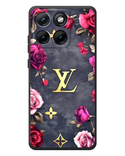 Чехол для Motorola Edge 70 Fusion с картинкой «Цветочный Louis Vuitton»