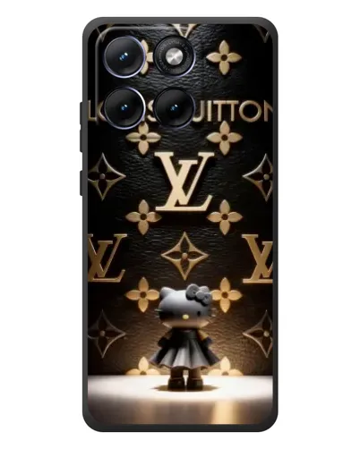 Чехол для Motorola Edge 70 Fusion с картинкой «Монограмма с фигурой»