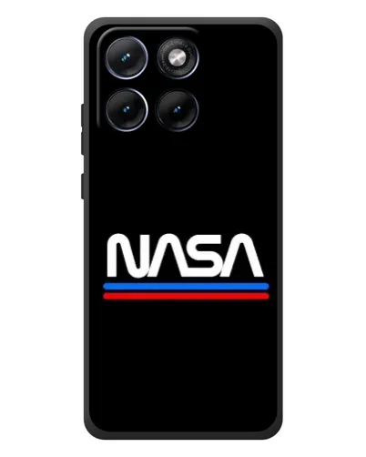 Чехол для Motorola Edge 70 Fusion с картинкой «NASA — классика Red Blue» Чехол для Motorola Edge 70 Fusion с картинкой «NASA — классика Red Blue»